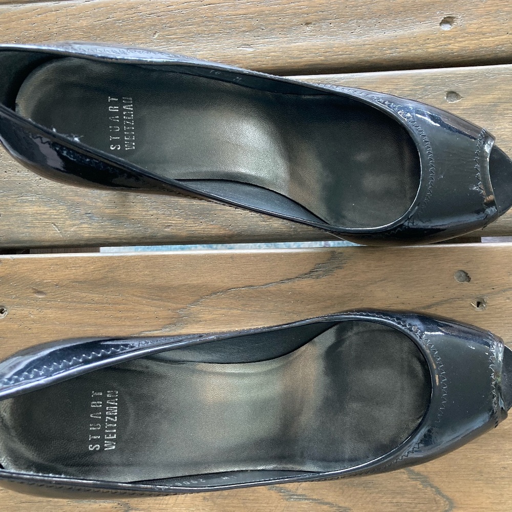 Stuart Weitzman Size 10 low platform high heels